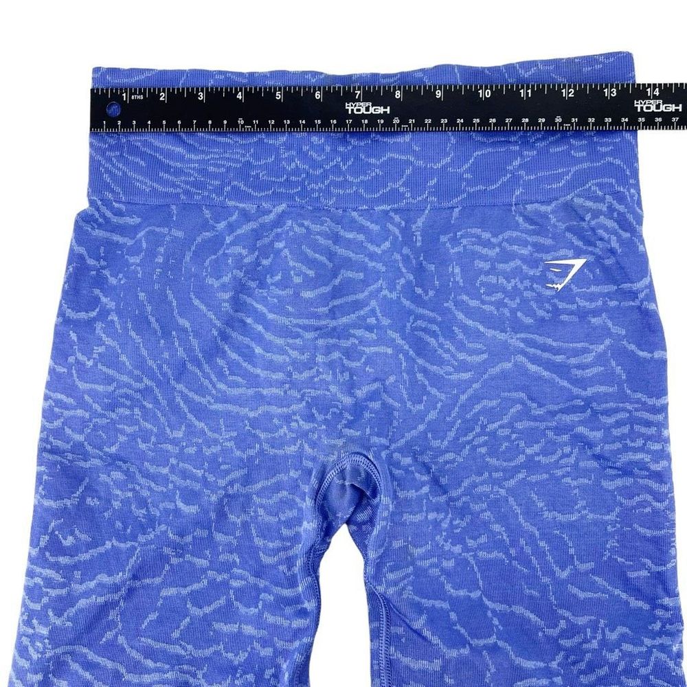Gymshark Women's Adapt Animal Seamless Cycling Shorts Court Blue Size Large - Picture 3 of 8